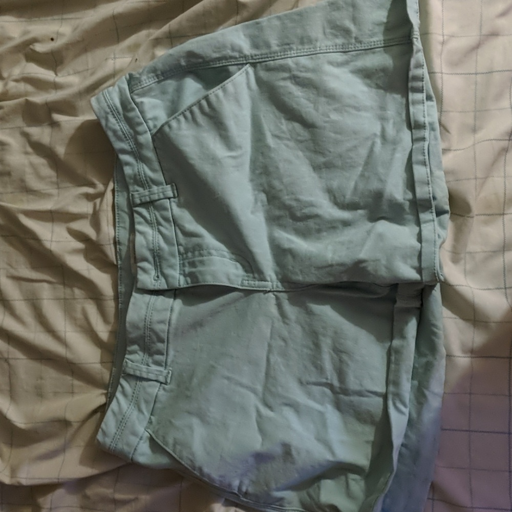 Maurice's light blue short shorts